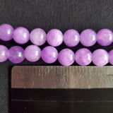 Lavender Marble Bead (dyed 8mm round)