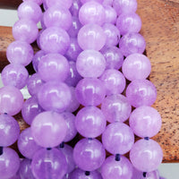 Lavender Marble Bead (dyed 8mm round)