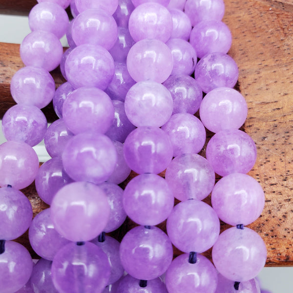 Lavender Marble Bead (dyed 8mm round)