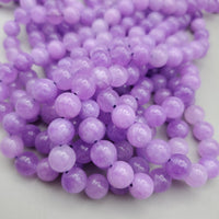 Lavender Marble Bead (dyed 8mm round)