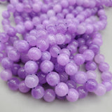 Lavender Marble Bead (dyed 8mm round)