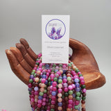 Multicolor Marble Bead (dyed 8mm round)