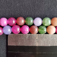 Multicolor Marble Bead (dyed 8mm round)