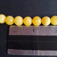 Yellow Marble Bead (Dyed 10mm round)