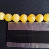 Yellow Marble Bead (Dyed 10mm round)