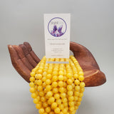 Yellow Marble Bead (Dyed 10mm round)