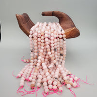 Speckled Pink Marble Bead (dyed 10mm round)
