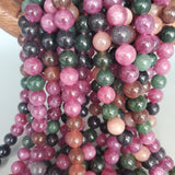 Purple and Green Marble Bead (dyed 8mm round)