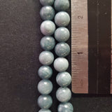 Ink Blue Marble Bead (Dyed 10mm round)