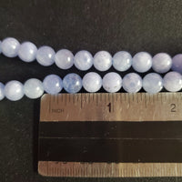 Baby Blue Marble Bead (Dyed 8mm round)