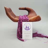 Purple Marble Bead (Dyed 8mm round)