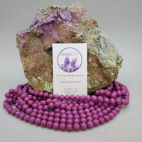 Purple Marble Bead (Dyed 8mm round)