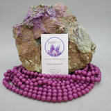 Purple Marble Bead (Dyed 8mm round)