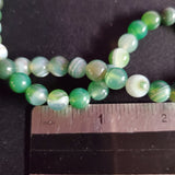 Dyed, Green Agate Bead Strands (8mm Round)