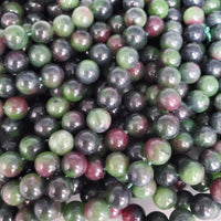 Purple and Green Marble Bead (Dyed 8mm round)