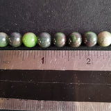 Purple and Green Marble Bead (Dyed 8mm round)