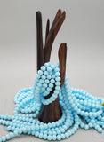 (8mm) Matte, Faceted Crystal Bead Strand