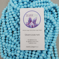 (8mm) Matte, Faceted Crystal Bead Strand