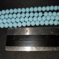 (8mm) Matte, Faceted Crystal Bead Strand