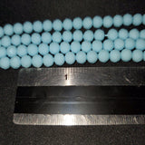 (8mm) Matte, Faceted Crystal Bead Strand