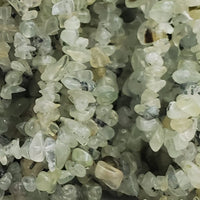 Prehnite and Epidote Chip Bead, Loop Strand
