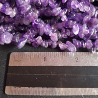 Dark Purple, Amethyst Chip Bead Strand