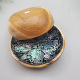 Decorative Abalone Shell and Wood Bowl