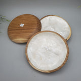 Decorative Abalone Shell and Wood Dish