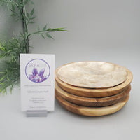 Decorative Abalone Shell and Wood Dish