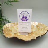 Decorative Abalone Shell and Wood Dish