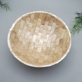 Decorative Abalone Shell and Wood Dish
