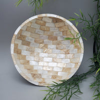 Decorative Abalone Shell and Wood Dish