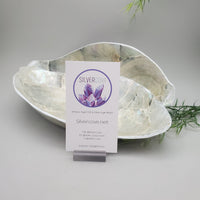 Decorative Abalone Shell and Wood Dish