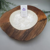 Large Decorative Abalone Shell and Wood Dish