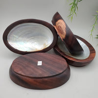 Decorative Shell and Wood Dish