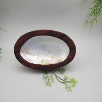 Decorative Shell and Wood Dish