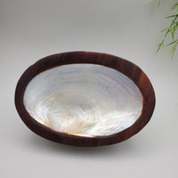 Decorative Shell and Wood Dish