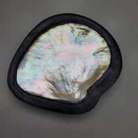 Decorative Shell and Wood Dish