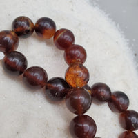 Indonesian Amber Bracelet (12mm Round beads)