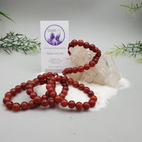 {Grade A} Carnelian Bracelet (10mm Round beads)