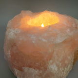Rose Quartz Candle Holder