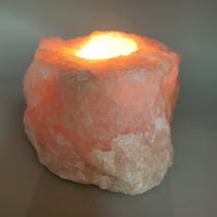 Rose Quartz Candle Holder