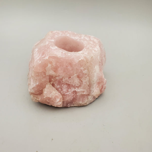Rose Quartz Candle Holder