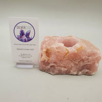 Rose Quartz Candle Holder