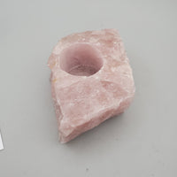 Rose Quartz Candle Holder