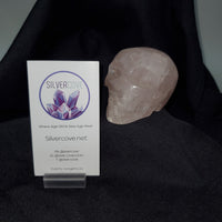 Rose Quartz Skull Carving