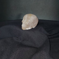 Rose Quartz Skull Carving