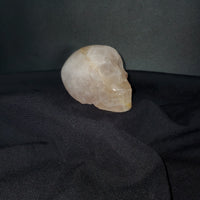 Rose Quartz Skull Carving