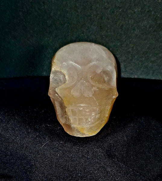 Rose Quartz Skull Carving