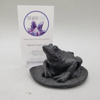 Black Obsidian Frog Carvings